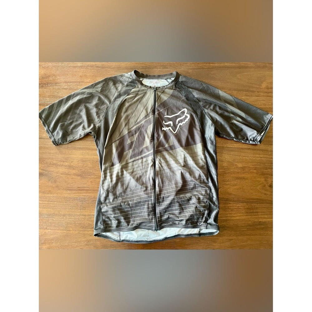 Fox Lightweight Short-Sleeve Cycling Jersey - Grey/Black